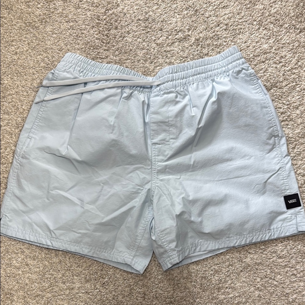 Vans Blue Volley Shorts with Elastic Waistband